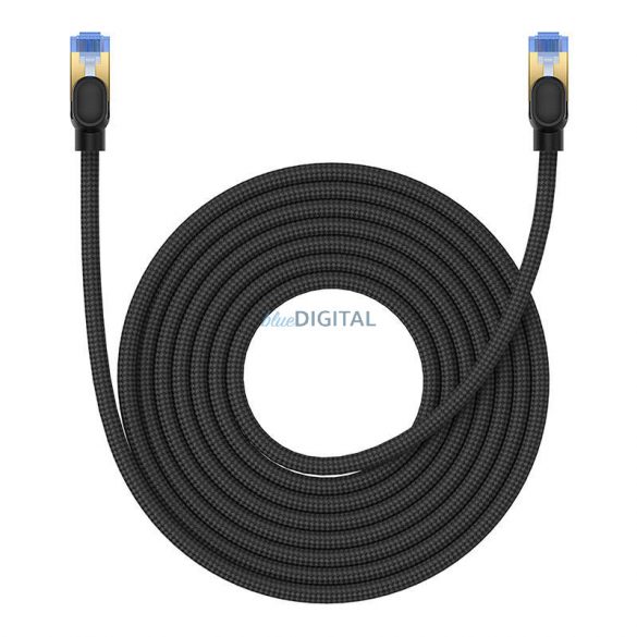 Cablu de rețea împletit cat.7 Baseus Ethernet RJ45, 10Gbps, 8m (negru)