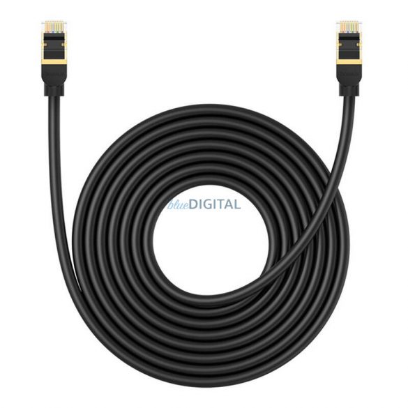 Baseus Ethernet RJ45, 40 Gbps, 8 m (negru) cablu de rețea, 8 m (negru)