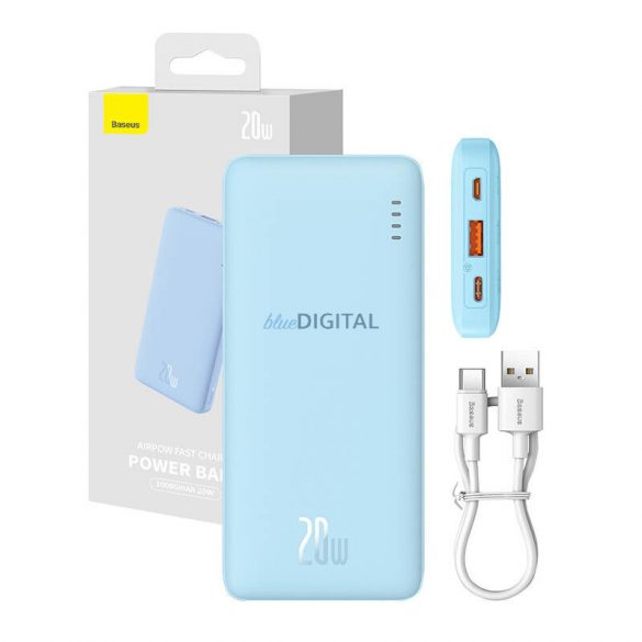 Baseus Airpow powerbank 10000 mAh 20W - albastru