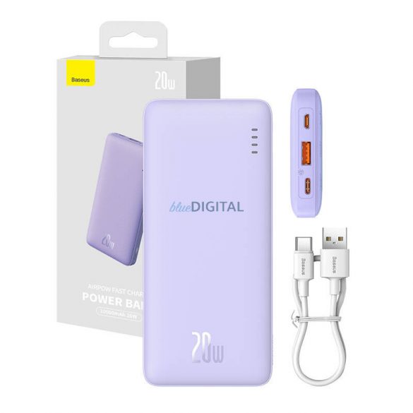 Baseus Airpow powerbank 10000 mAh 20W - violet