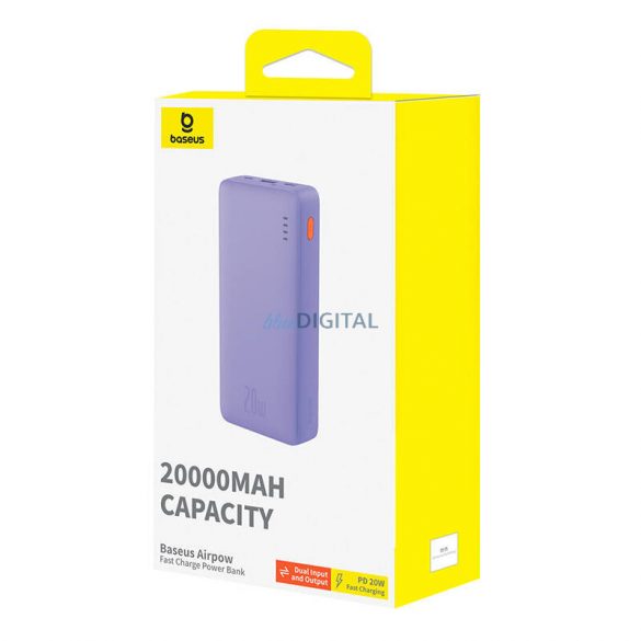 Baseus Airpow powerbank 10000 mAh 20W - violet