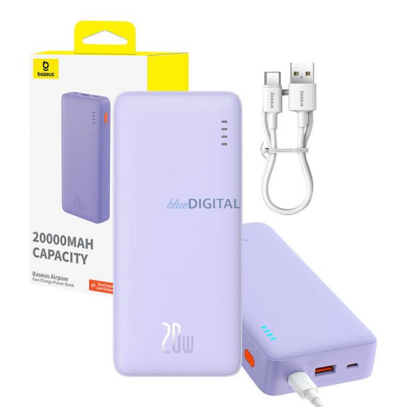 Baseus Airpow powerbank 10000 mAh 20W - violet