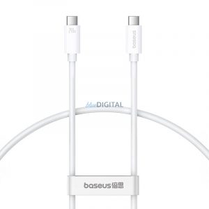 Kabel USB-C la USB-C Baseus Superior USB4, 240 W, 1 m (alb)