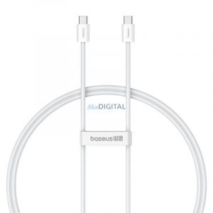 Kabel szybkiego ładą USB-C cu USB-C Baseus Superior 2 100W 1m (alb)