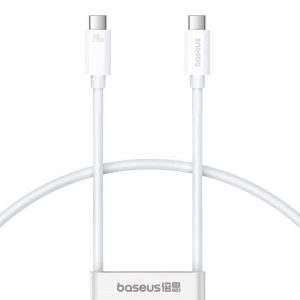 Cablu de încărcare rapidă Baseus Superior 2 USB-C la USB-C 240 W, 1,8 m (alb)