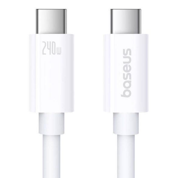 Cablu de încărcare rapidă Baseus Superior 2 USB-C la USB-C 240 W, 1,8 m (alb)