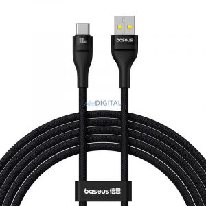 Cablu de încărcare Baseus Flash 2 USB la USB-C 100W, 2m (negru)