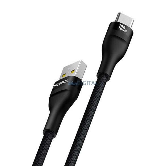 Cablu de încărcare Baseus Flash 2 USB la USB-C 100W, 2m (negru)