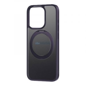 Carcasă Baseus SkyRing 360° cu suport + sticlă călită pentru iPhone 14 Pro - violet