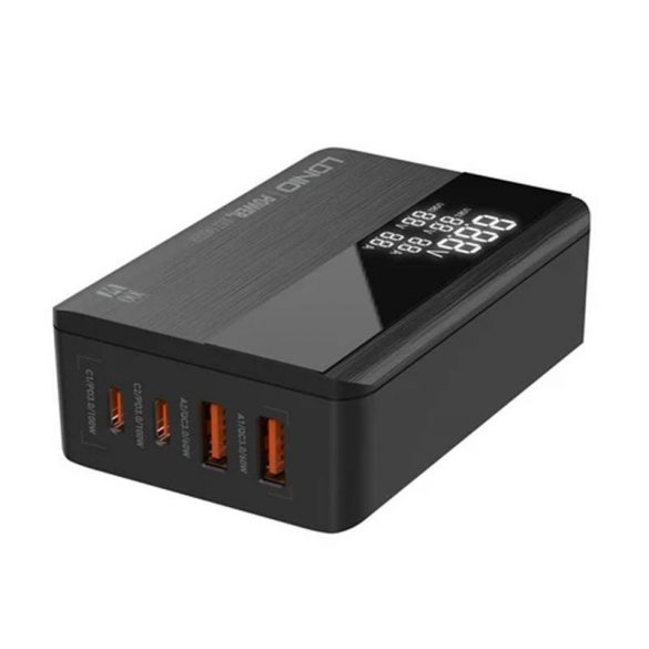 Încărcător de birou LDNIO A4809C cu 2xUSB-A și 2x conectori USB-C GaN 100W