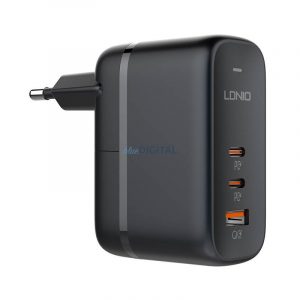 Incarcator GaN USB tip C LDNIO 65W negru