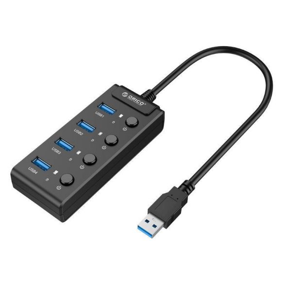 Orico hub USB 3.0, 5x USB (fekete)