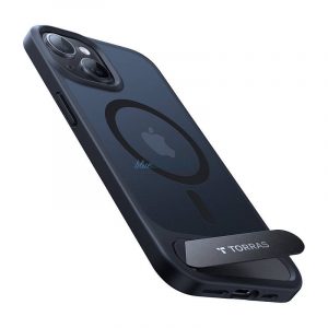 Carcasă Torras UPRO cu suport pentru iPhone 15 Pro Max - negru