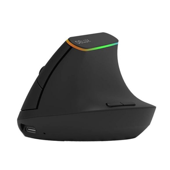 Mouse vertical wireless Delux M618DB BT / 2.4G 4000DPI RGB