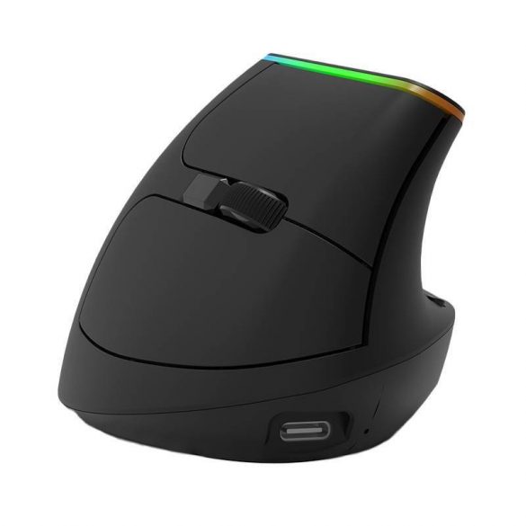 Mouse vertical wireless Delux M618DB BT / 2.4G 4000DPI RGB