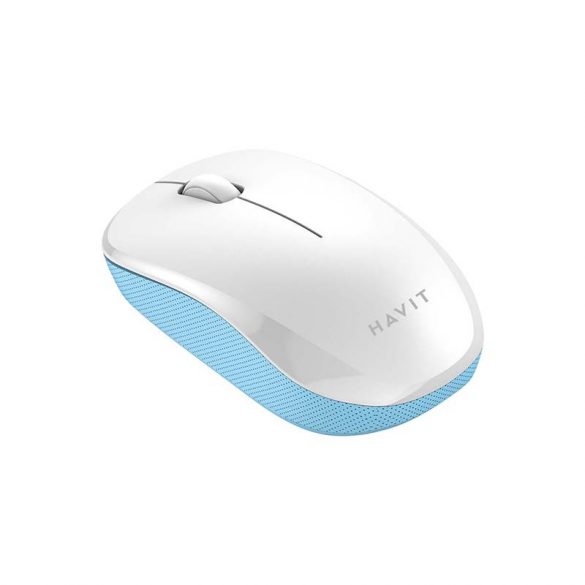 Mouse universal wireless Havit MS66GT-WB (alb și albastru)