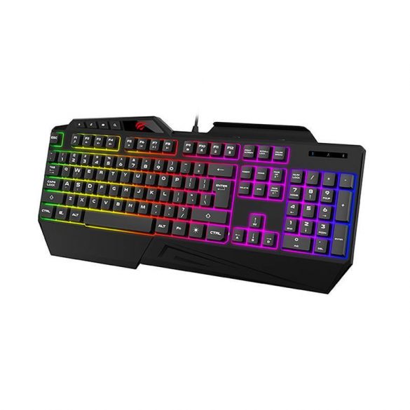 Havit GAMENOTE KB488L Tastatură pentru jocuri cu membrană RGB