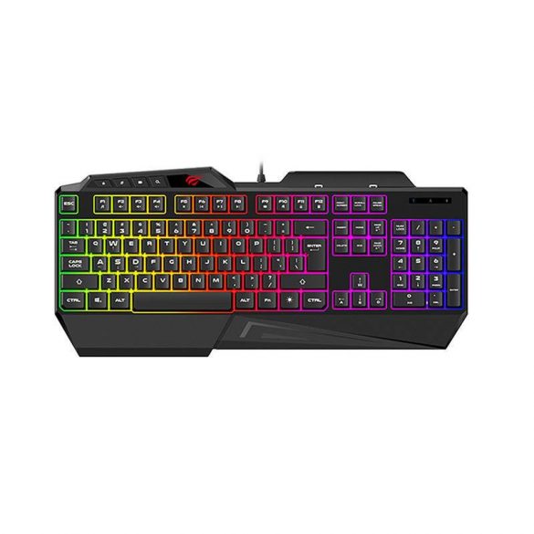 Havit GAMENOTE KB488L Tastatură pentru jocuri cu membrană RGB