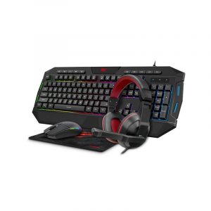 Set de jocuri 4 în 1 Havit GOMENOTE KB501CM. Căști + tastatură + mouse + pad