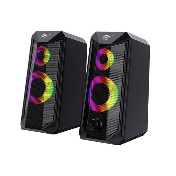 Difuzoare pentru computer Havit SK202 2.0 RGB (negru)