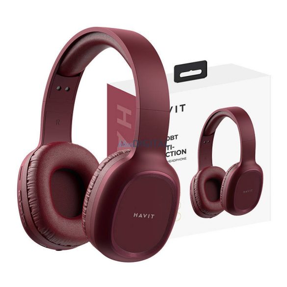 Căști Bluetooth fără fir Havit H2590BT PRO (roșu)