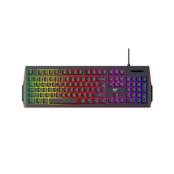 Tastatură RGB pentru jocuri Havit KB866L cu membrană