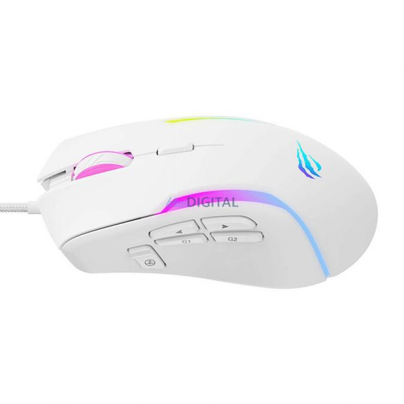 Mouse pentru jocuri Havit MS1033 (alb)