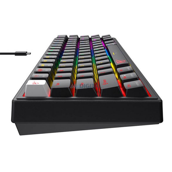 Tastatură pentru jocuri Havit KB874L RGB (neagră)