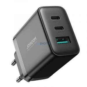 Joyroom JR-TCF10 EU, încărcător de rețea cu conexiune 1xUSB-A și 2x-USB-C 32W - negru