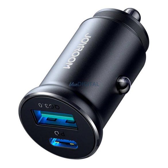 Încărcător auto Joyroom JR-CCN05 cu 1xUSB-A și 1xUSB-C conexiune 30W - negru