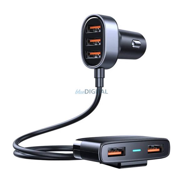 Încărcător auto Joyroom JR-CL03 cu conexiune 5xUSB-A 31W - negru