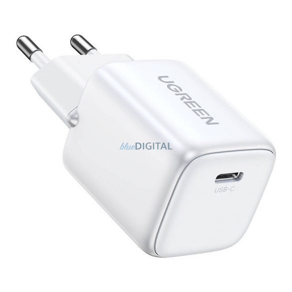 Încărcător UGREEN 15324 Nexode mini, USB-C, PD3.0, QC4.0, GaN, 20W (alb)