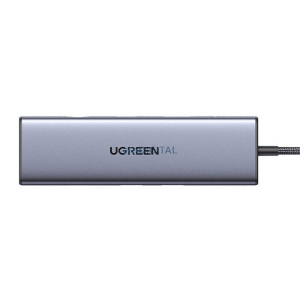 Adaptor USB Hub 10-în-1 UGREEN CM498 USB-C la 3x USB-A 3.0, HDMI, VGA, RJ45, SD/TF, AUX3.5mm, PD