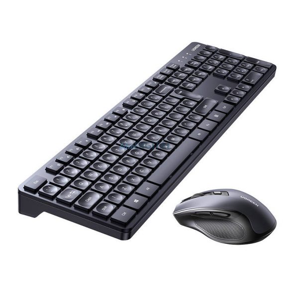 Mouse-ul ergonomic și tastatură fără fir combinate UGREEN MK006 (negru)