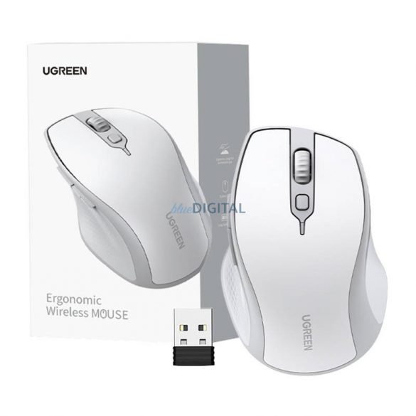 Mouse fără fir UGREEN MU101 2.4G (alb)