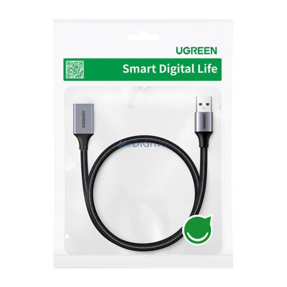 Cablu prelungitor UGREEN US115 USB-A 3.0, 5m (negru)