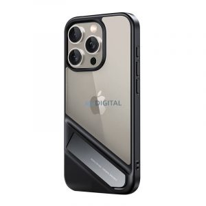 Husă de protecție cu suport pentru picior UGREEN LP740 iPhone 15 Pro Max (negru)