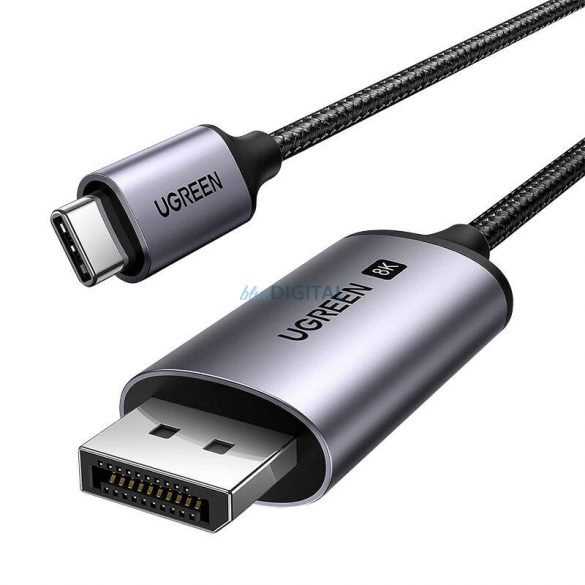 Cablu UGREEN CM556 USB-C și DisplayPort 8K 3m (negru)