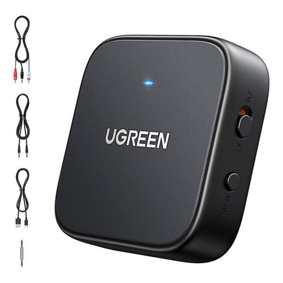 Adaptor / receptor / transmițător Bluetooth 5.2 Ugreen CM667, USB-C, 300mAh (gri)