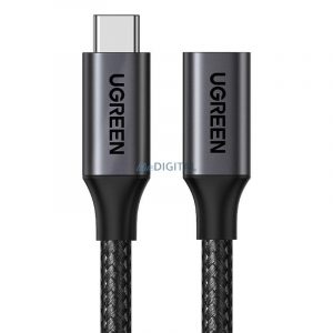 Ugreen US372 Cablu USB 3.2 Tip-C (masculin) către Tip-C (feminin) 1m - negru