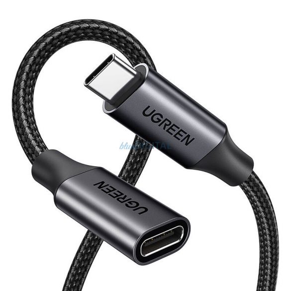 Ugreen US372 Cablu USB 3.2 Tip-C (masculin) către Tip-C (feminin) 1m - negru