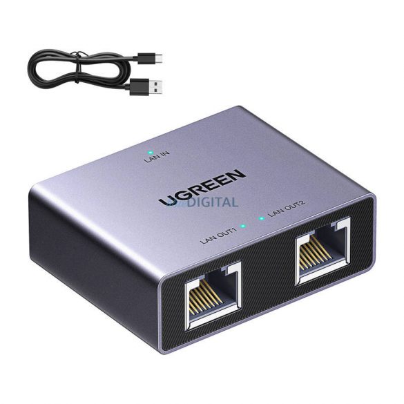 Adaptor de distribuție Ugreen Gigabit Ethernet NW301 (1x2)