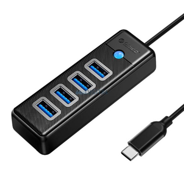 Orico USB hub USB-C - 4xUSB-A 3.0 5Gbps 0.15m - negru