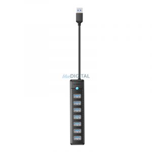 Orico PW7U USB hub USB-A - 7xUSB-A 3.0 - negru