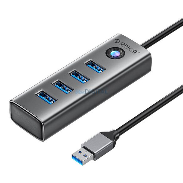 Orico PDD4U USB hub USB-A - 4xUSB-A 3.0 - gri