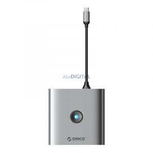 Orico dock HDMI 4K + 2x USB-A 3.0, USB-C, 100W PD - gri