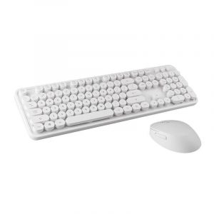 Set tastatură + mouse wireless MOFII Sweet 2.4G (alb)