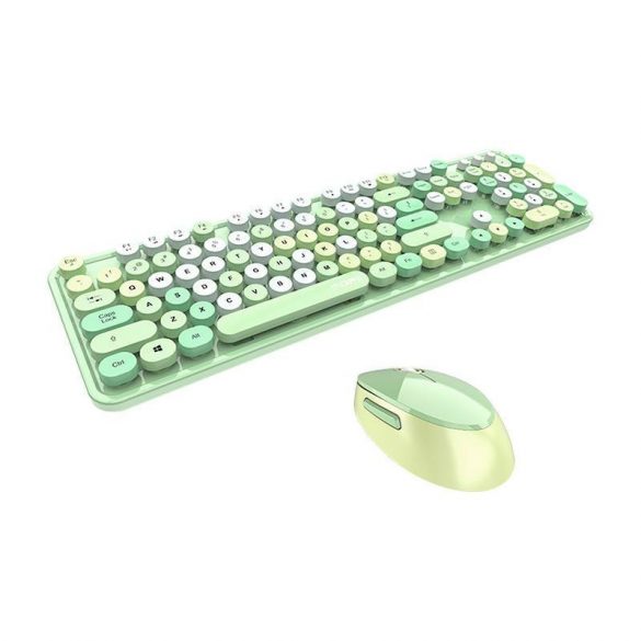 Set tastatură + mouse wireless MOFII Sweet 2.4G (verde)