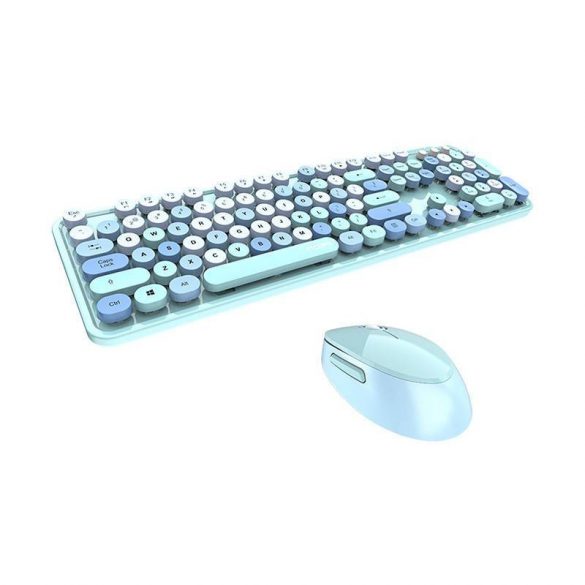 Set tastatură + mouse wireless MOFII Sweet 2.4G (albastru)