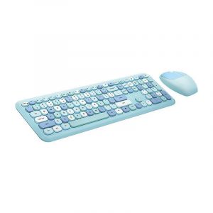 Set tastatură + mouse wireless MOFII 666 2.4G (albastru)